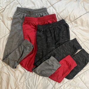 Bundle 3 pack Mens joggers - Gray, Red, Black